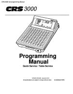 CRS-3000 full programming
